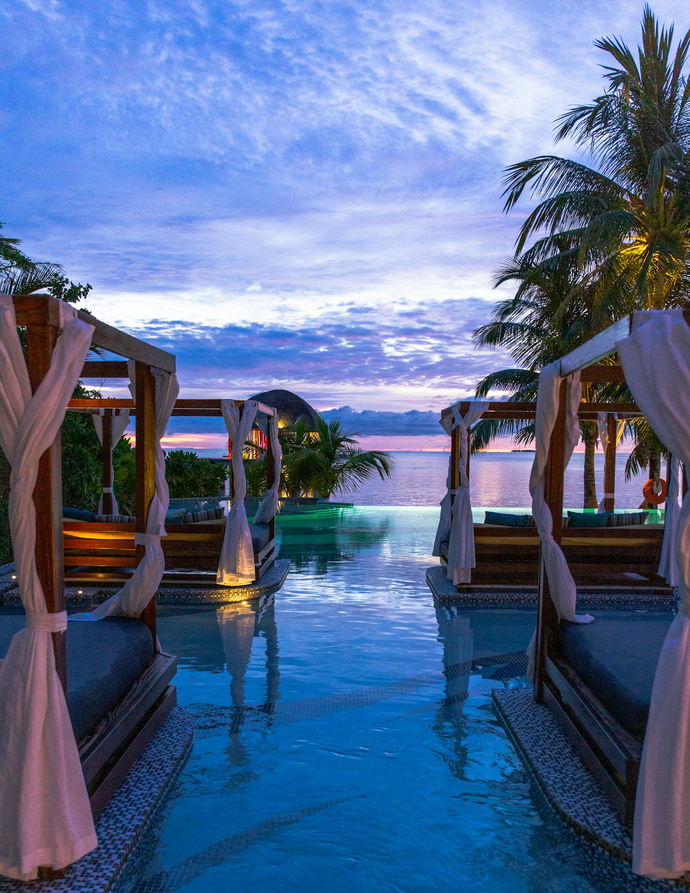 Pool beside the sea
